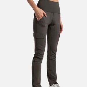 LOLE Step Up Cargo Leggings, Dark Olive, Size M, NWOT